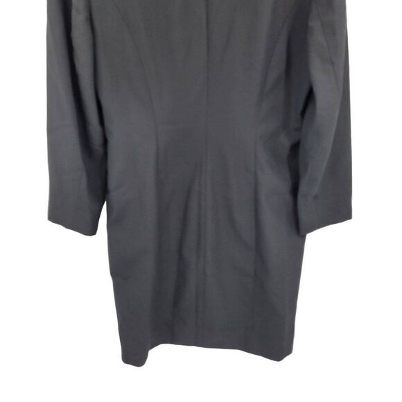 Vintage 80's Brooks Brothers Dress Double Breasted Tuxedo Coat Blazer Black 14 - Picture 8 of 11